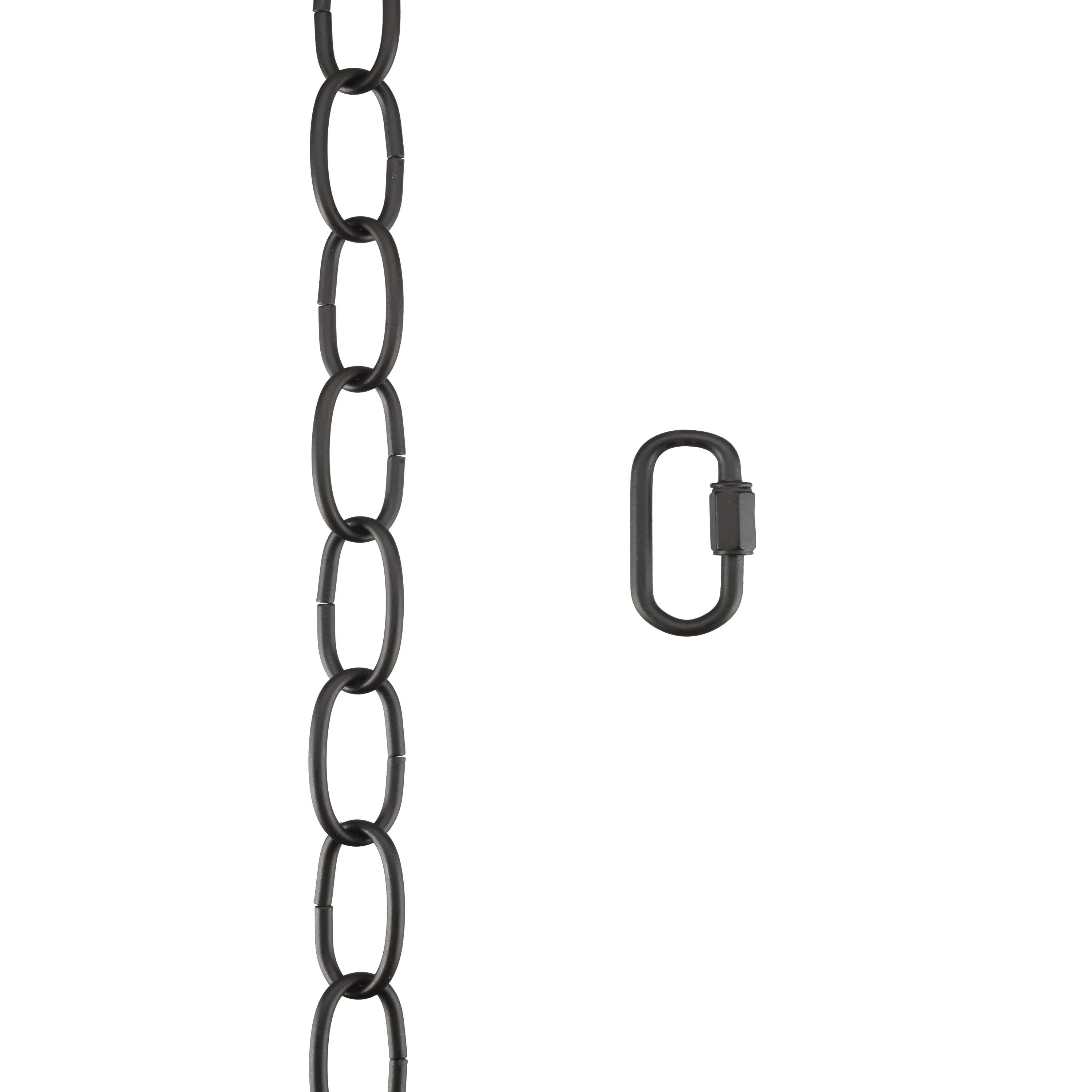 # 21107-81,Steel 20 Feet Heavy Duty Chain & Quick Link Connector for Hanging Up Maximum Weight 40 Pounds-Lighting Fixture/Swag Light/Plant in Oil Rubbed Bronze.11 Gauge.