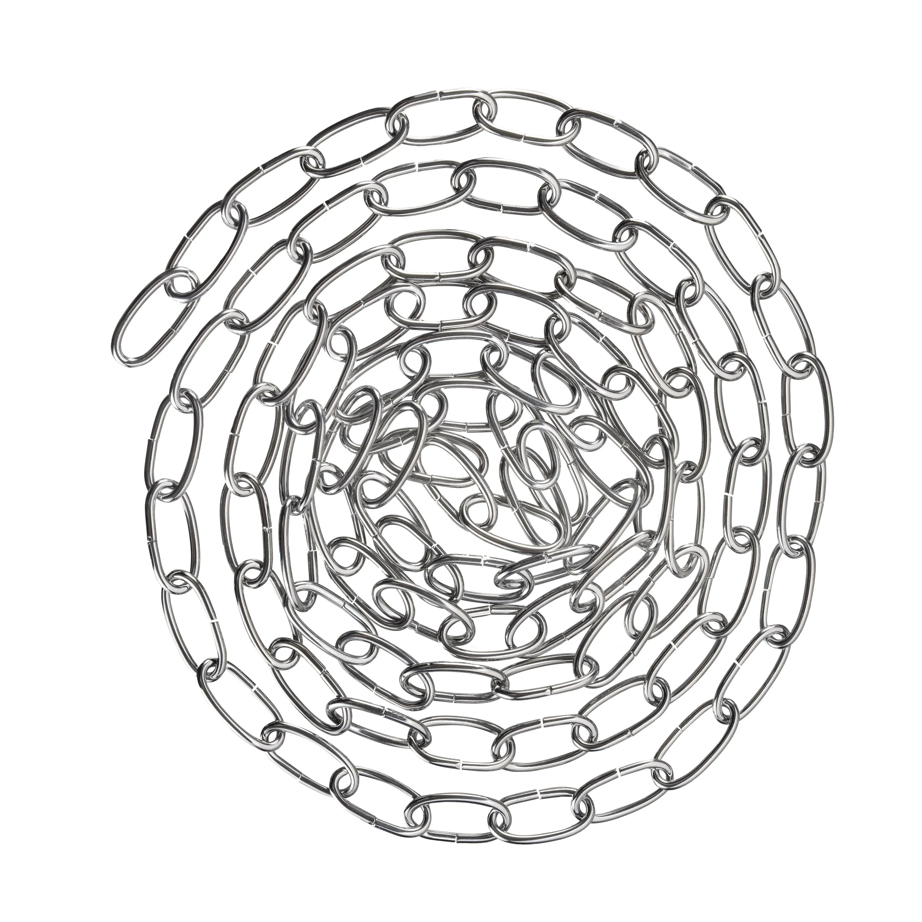 # 21110-71, Steel 10 Feet Heavy Duty Chain for Hanging Up Maximum Weight 40 Pounds-Lighting Fixture/Swag Light/Plant in Chrome. 11 Gauge.