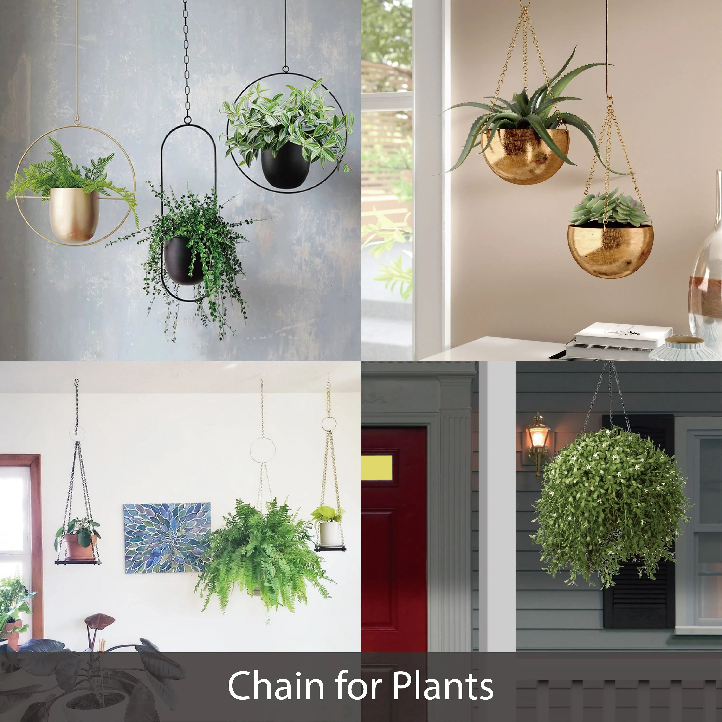 # 21111-11,Steel 3 Feet Heavy Duty Chain & Quick Link Connector for Hanging Up Maximum Weight 40 Pounds-Lighting Fixture/Swag Light/Plant in Nickel.11 Gauge.