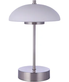 1-Light Table Lamp Brushed Polished Nickel