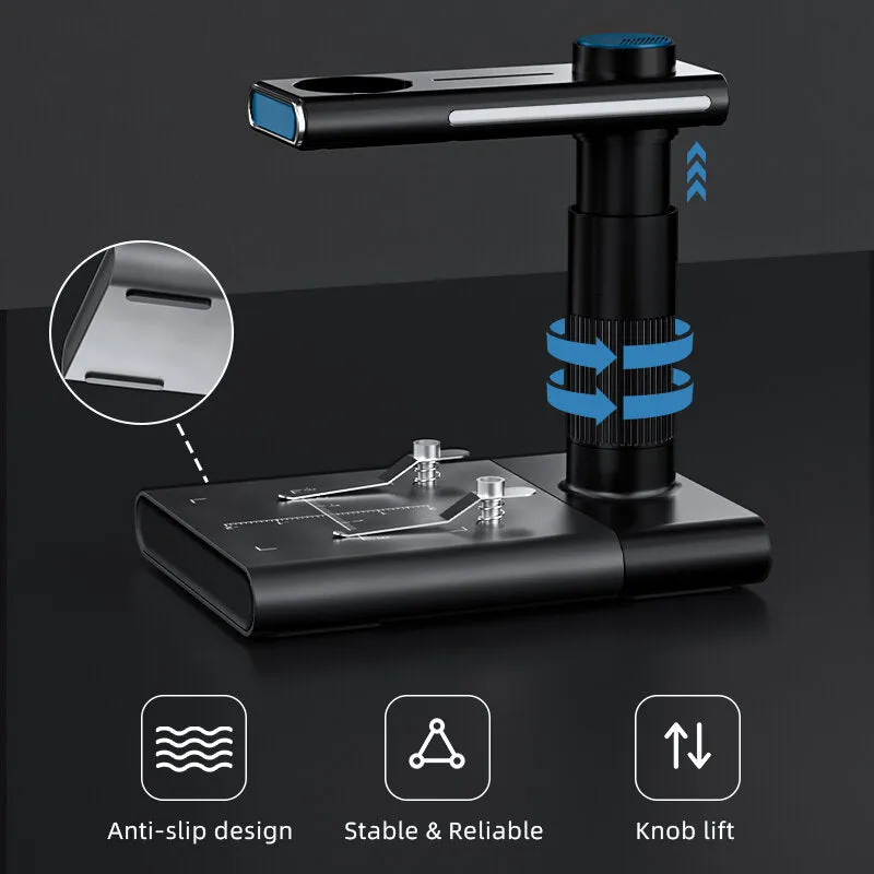 1000X Microscope with Stand Hands-free Wireless WiFi Microscope Rechargeable Endoscope Magnifier Optical Digital Camera 8 LEDS