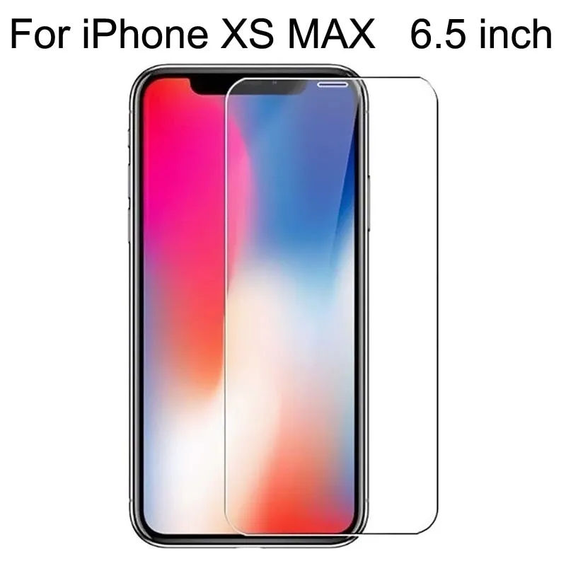 10Pcs Tempered Glass For iPhone X XS MAX XR 4 4s 5 5s SE 5c Screen Protective Film For iPhone 6 6s 7 8 Plus X Glass Protector