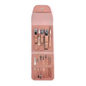 12Pcs Nail Clipper Nail Kits Ec-25 Pink