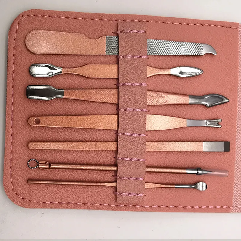 12Pcs Nail Clipper Nail Kits Ec-25 Pink