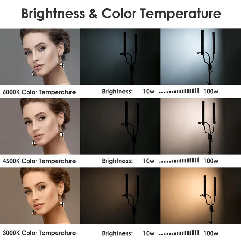 12" Dimmable Led Selfie Ring Light For Phone Video M33