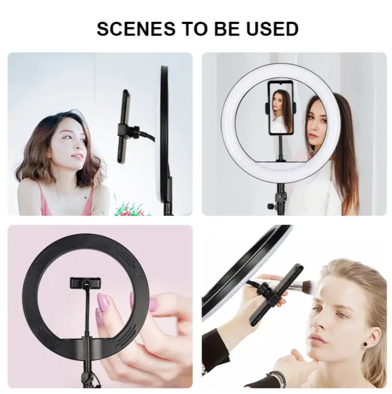12" Dimmable Led Selfie Ring Light For Phone Video M33