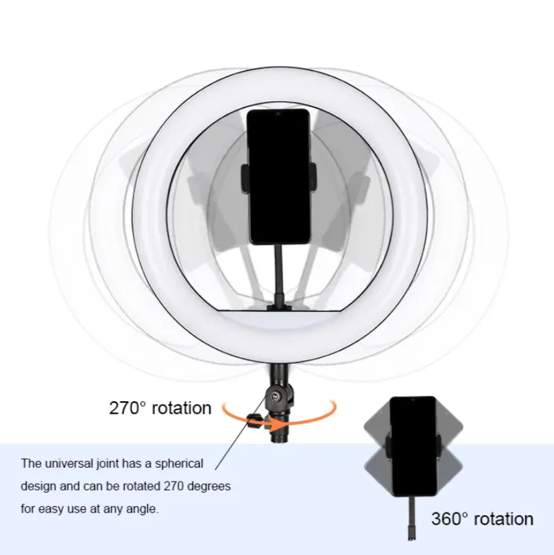 12" Dimmable Led Selfie Ring Light For Phone Video M33