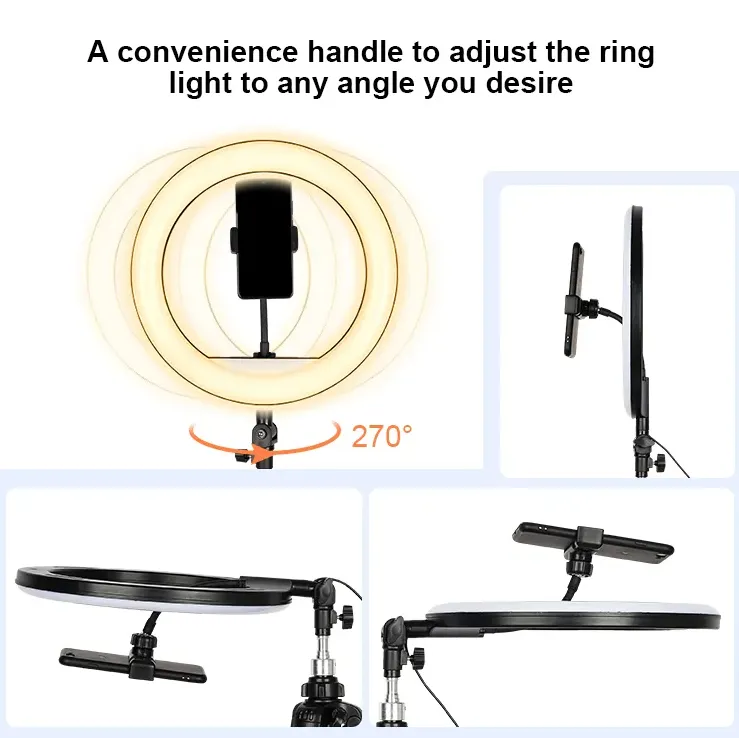 12" Dimmable Led Selfie Ring Light For Phone Video M33