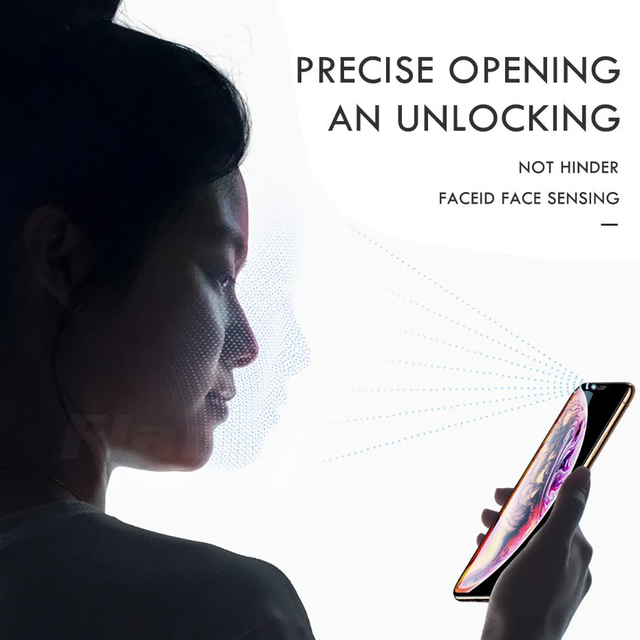 15D Protective Glass For iPhone 6 6s 7 8 plus XR X XS glass full cover iPhone Xs Max