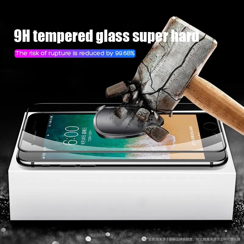 15D Protective Tempered Glass  For iPhone 6 6s 7 8 Plus X 10, iPhone XR XS MAX