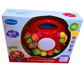 2-in-1 Baby Learning Table Toy - Lights, Sounds & Educational Play for Toddlers (18  Months)