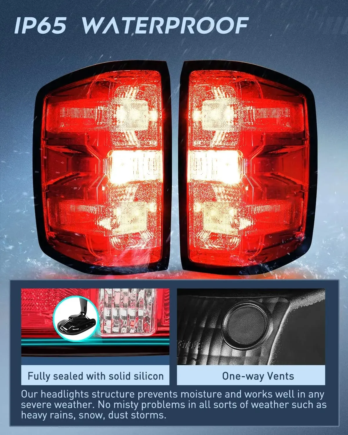 2014-2019 Chevy Silverado 1500 2500 HD 3500 HD 2015-2019 GMC Sierra 3500HD 2019 Silverado 1500LD OE Style Tail light Assembly Rear Lamp Replacement