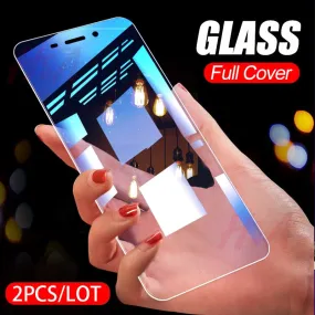 2PCS Full Cover Tempered Glass For Huawei Honor 7A 7C Pro 7A RU Screen Protector Honor 9 9 Lite 8 8 10 Lite Protective Glass