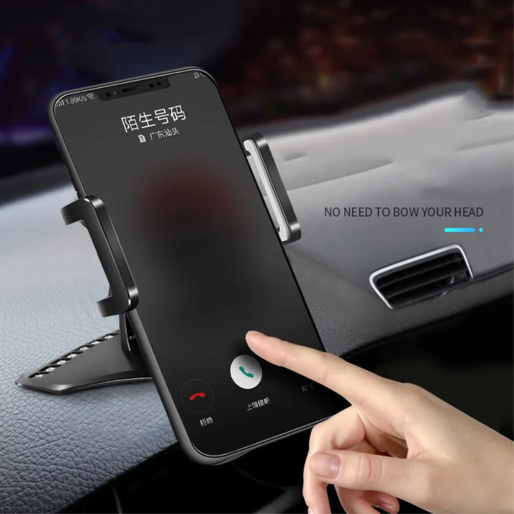 3 in 1 Car GPS Smartphone Holder: Dashboard / Visor Clamp   AC Grid Clip for alcatel 2001 - Black