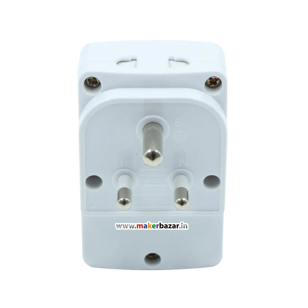 3 Pin Universal Travel Adaptor with 2 USB Port