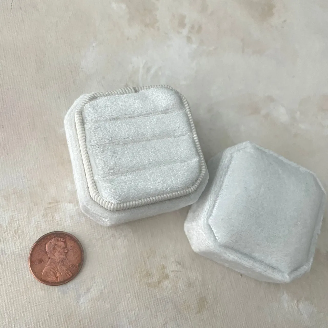 3 slot White Ring Box