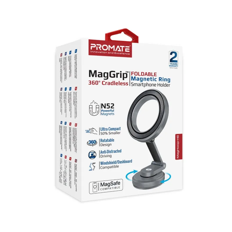 360° Cradleless MagSafe Smartphone Mount with Anti-Slip - Grey - TJR8WET