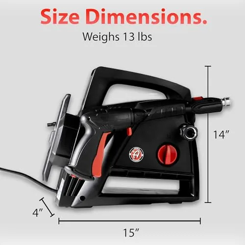 Adam’s Compact Pressure Washer - Powerful, Lightweight, Portable Electric Pressure Washer Sprayer | Max 1500 PSI, 1.2 GPM | for Car Home Auto Patio RV Motorcycle & Garage