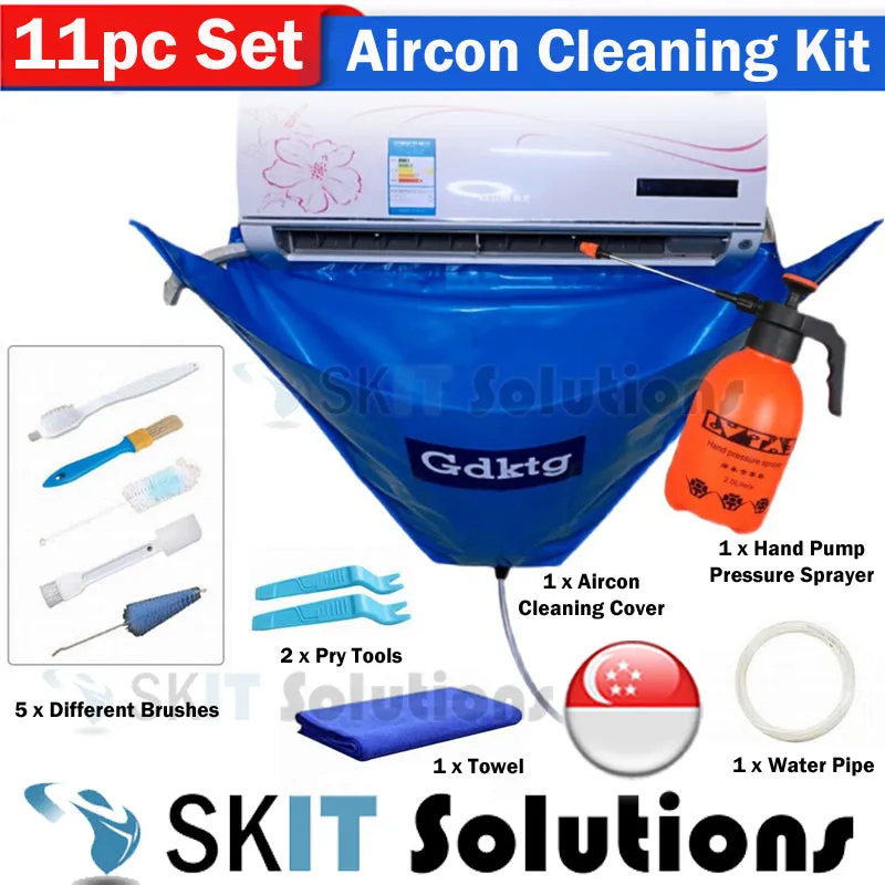 Air Conditioner Cleaning Kit Washing Cover Pipe Foam Spray Sprayer Bundle 1~1.5P Wall Mounted Aircon
