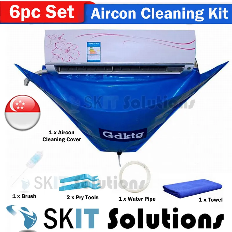 Air Conditioner Cleaning Kit Washing Cover Pipe Foam Spray Sprayer Bundle 1~1.5P Wall Mounted Aircon