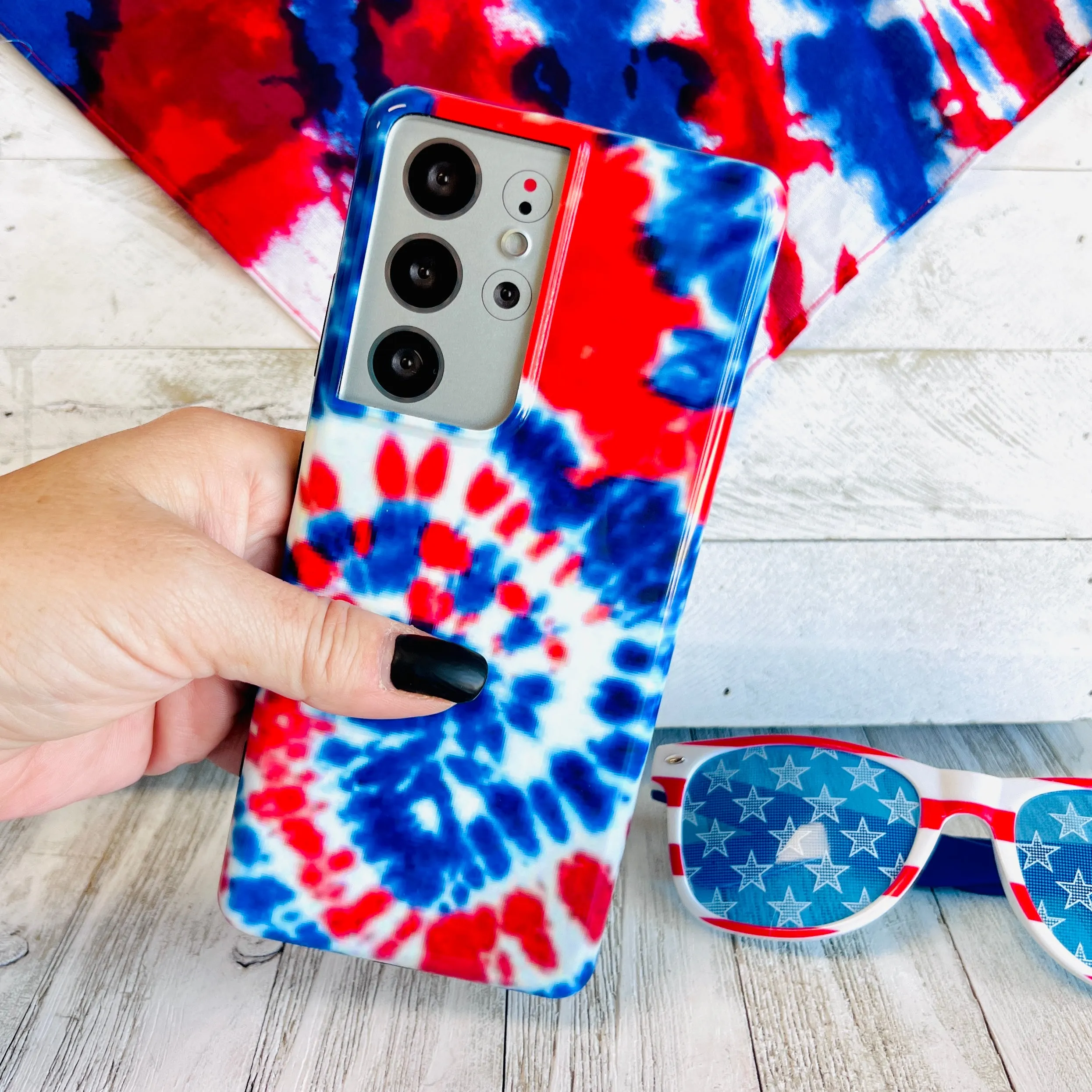American Tie Dye Cell Phone Case For Samsung Galaxy