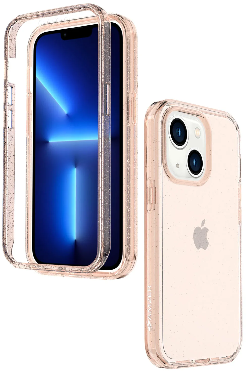 AMZER Crusta Full Body Case with Built-in Screen Protector for iPhone 13