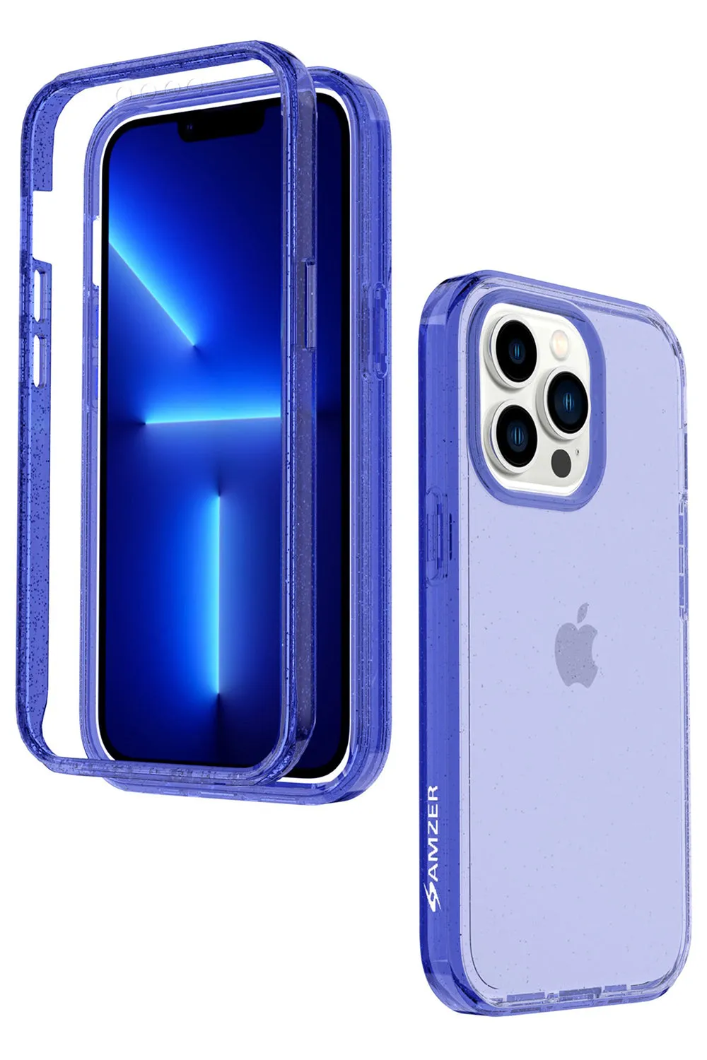 AMZER Crusta Full Body Case with Built-in Tempered Glass for iPhone 13 Pro Max