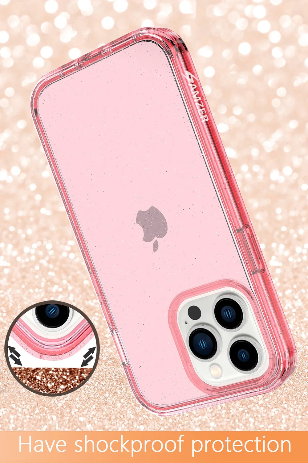 AMZER Crusta Full Body Case with Built-in Tempered Glass for iPhone 13 Pro Max