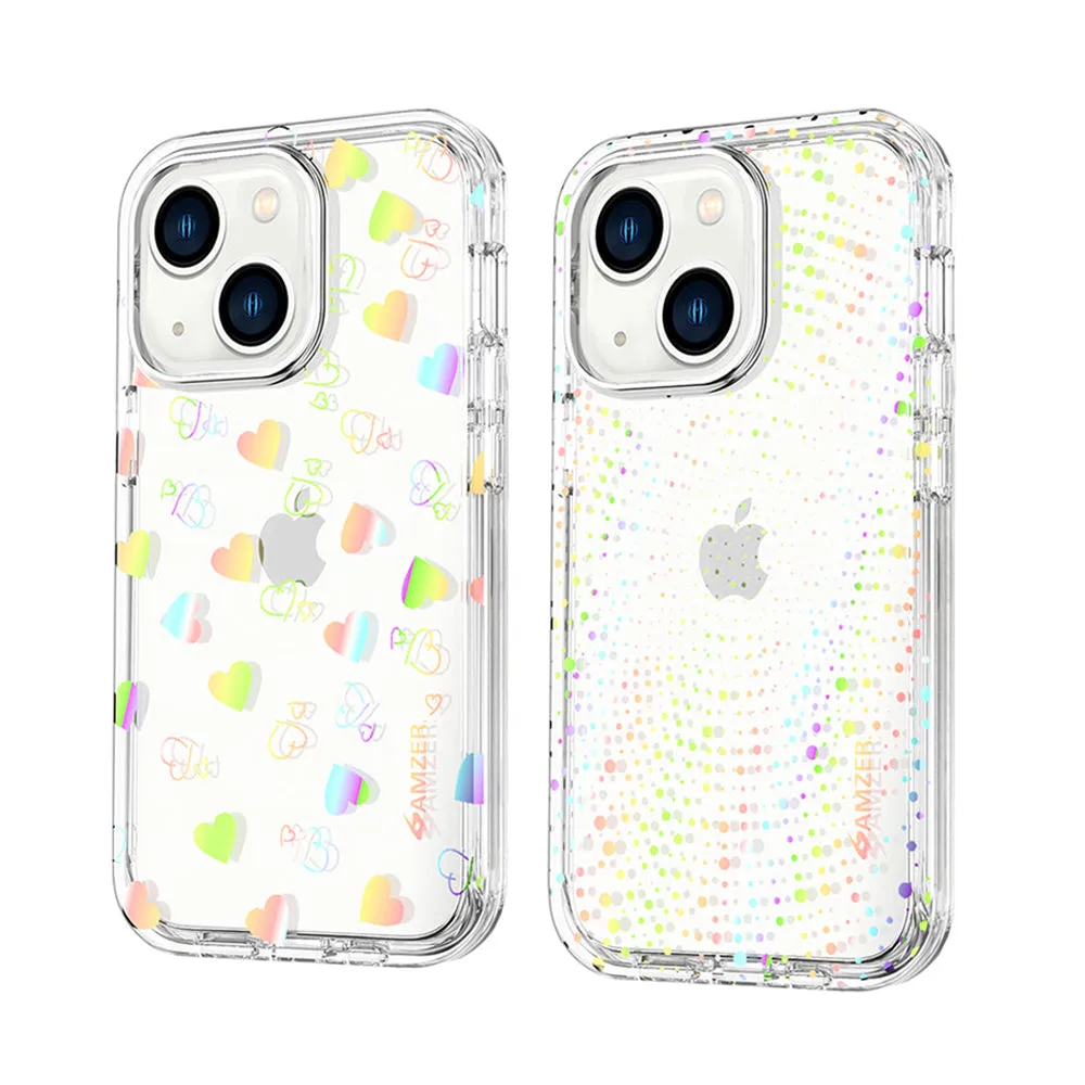 AMZER Crusta Hybrid Full Body Case with Built-in Screen Protector Case for iPhone 13 - pack of 5