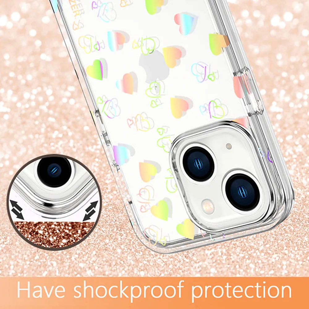 AMZER Crusta Hybrid Full Body Case with Built-in Screen Protector Case for iPhone 13 - pack of 5