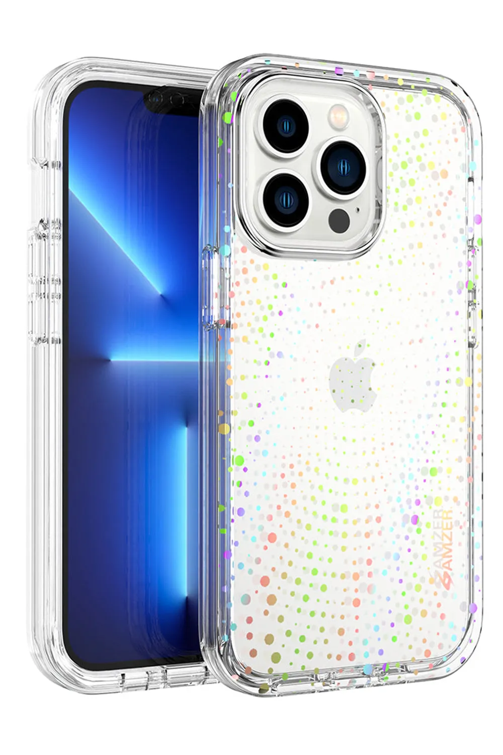 AMZER Crusta Hybrid Full Body Case with Built-in Screen Protector Case for iPhone 13 Pro