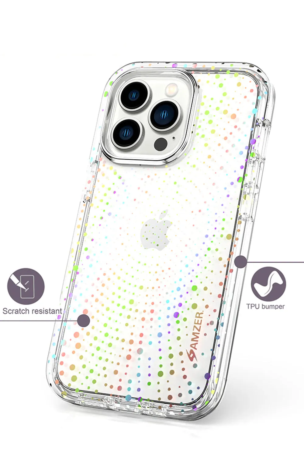 AMZER Crusta Hybrid Full Body Case with Built-in Screen Protector Case for iPhone 13 Pro