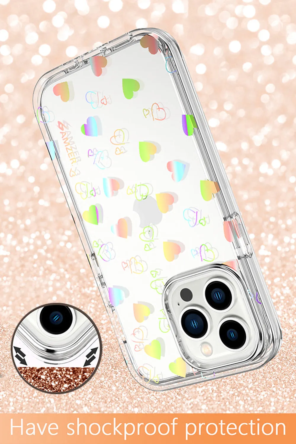 AMZER Crusta Hybrid Full Body Case with Built-in Screen Protector Case for iPhone 13 Pro