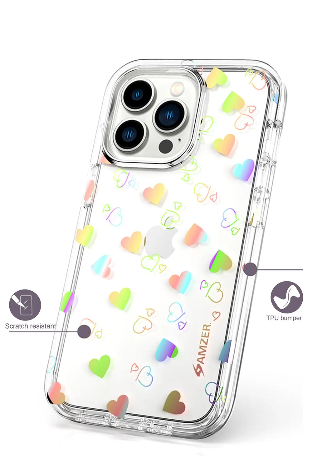 AMZER Crusta Hybrid Full Body Case with Built-in Screen Protector Case for iPhone 13 Pro