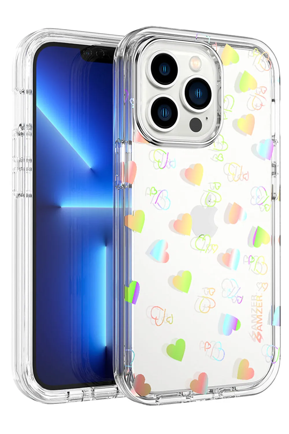 AMZER Crusta Hybrid Full Body Case with Built-in Screen Protector Case for iPhone 13 Pro