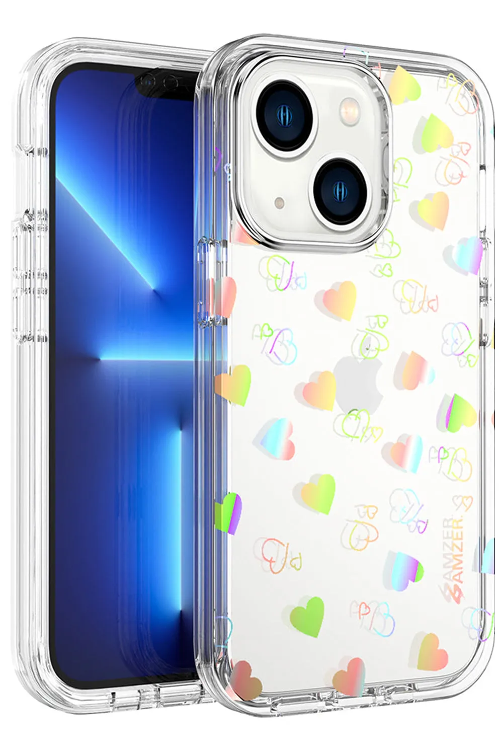 AMZER Crusta Hybrid Full Body Case with Built-in Screen Protector Case for iPhone 13