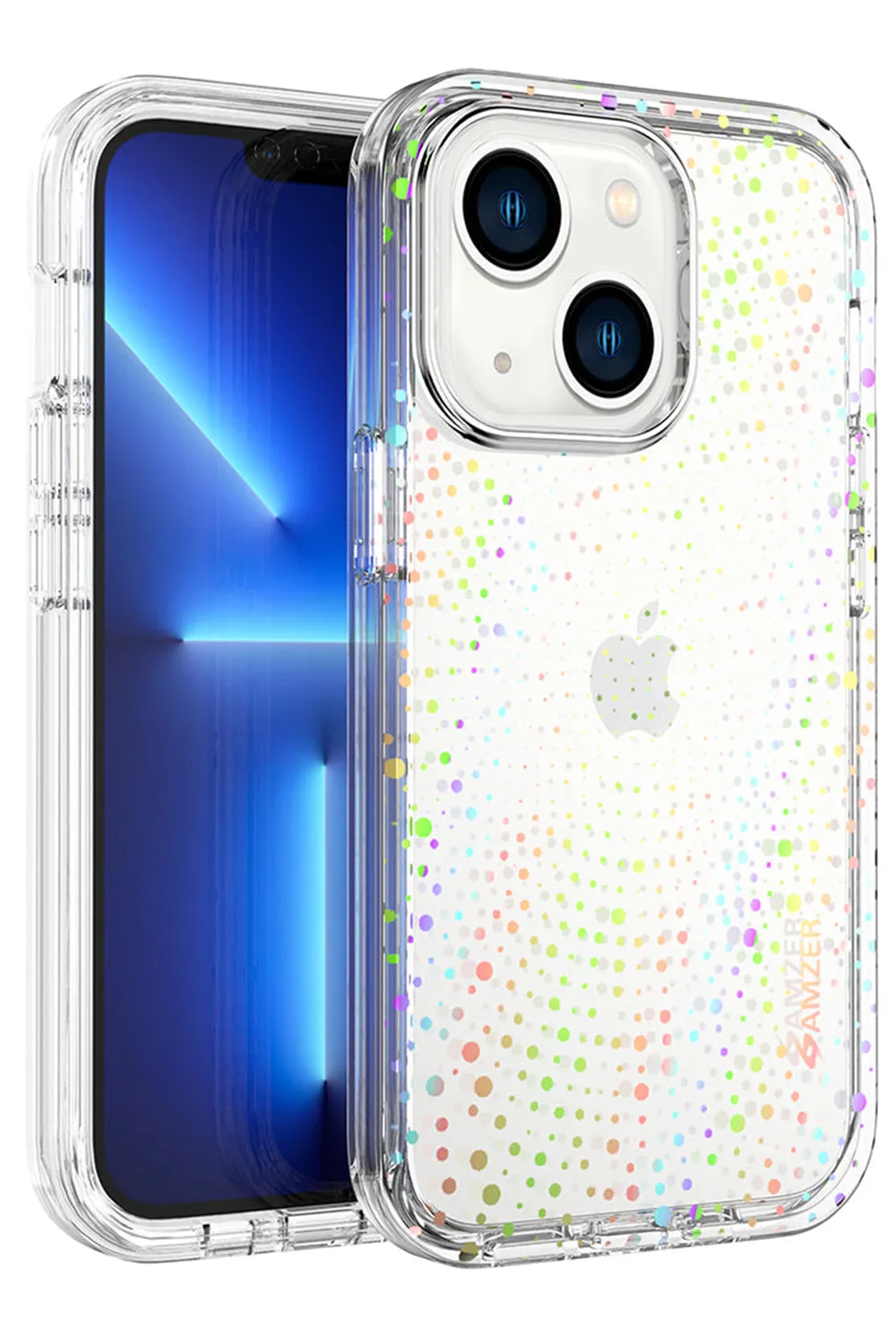 AMZER Crusta Hybrid Full Body Case with Built-in Screen Protector Case for iPhone 13