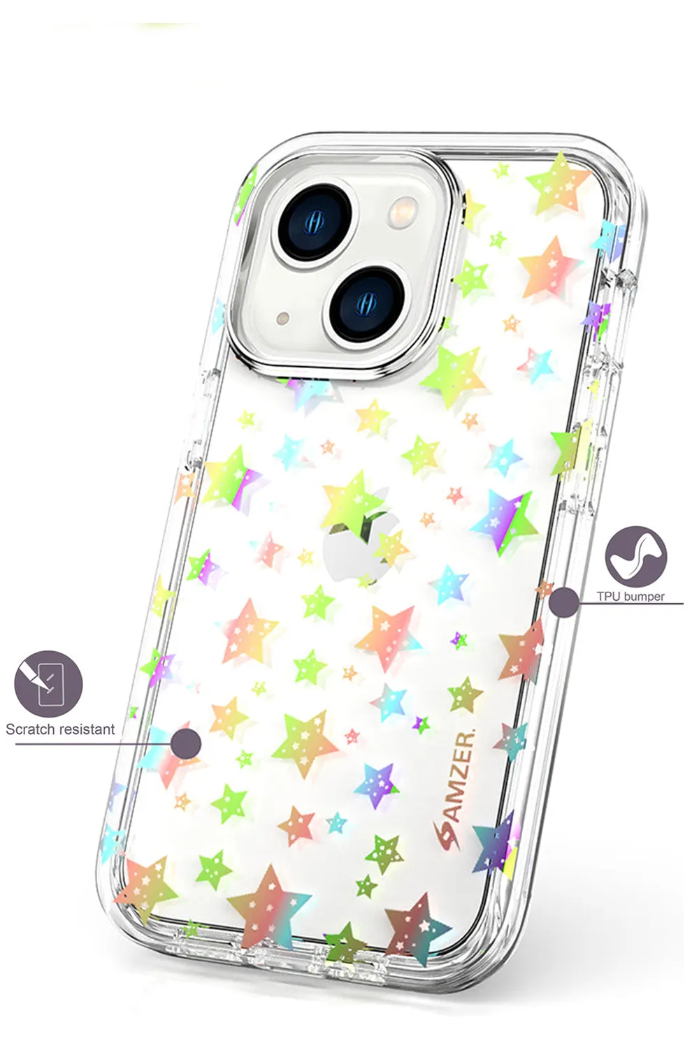AMZER Crusta Hybrid Full Body Case with Built-in Screen Protector Case for iPhone 13