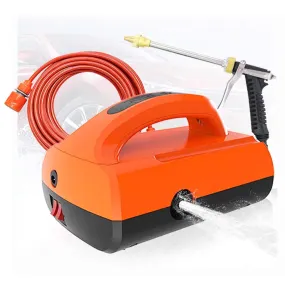 ANGAOU Car High Pressure Washer, 12 V, 100 W, Car Wash Set, Washer, High Pressure Car Wash Pump, Connects to Cigarette Lighter Sockets, Portable, Car Wash Foam Gun, Wash Gun, Garden, Kitchen, Flower Watering, Air Conditioner, Large Cleaning