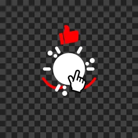 Animated YouTube Like and Subscribe Button Overlay with integrated special effects to enhance your channel