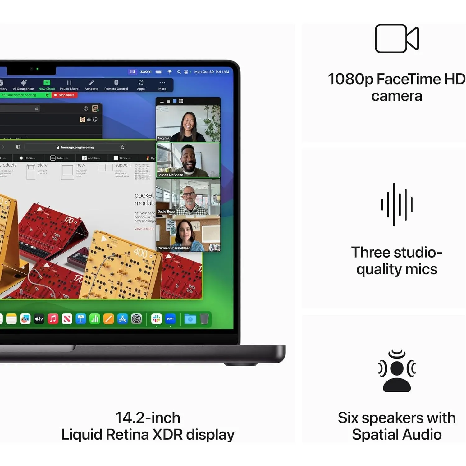 Apple 2023 MacBook Pro laptop M3 Max chip with 14‑core CPU, 14.2-inch XDR display, 36GB unified memory, 1TB SSD storage - Space Black