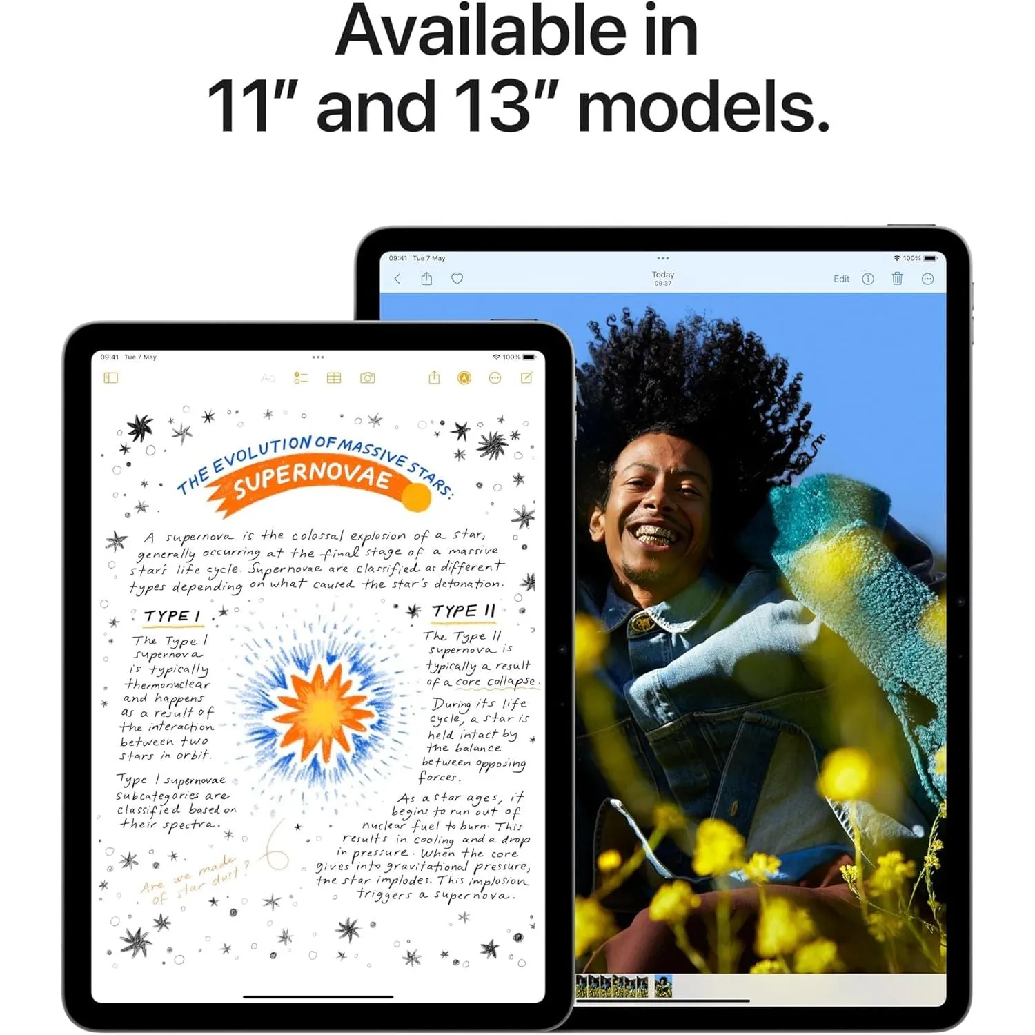 Apple iPad Air 11-inch (M2) – Liquid Retina Display, 128GB, 12MP Front & Back Cameras, Wi-Fi 6E, Touch ID, All-Day Battery Life, Starlight