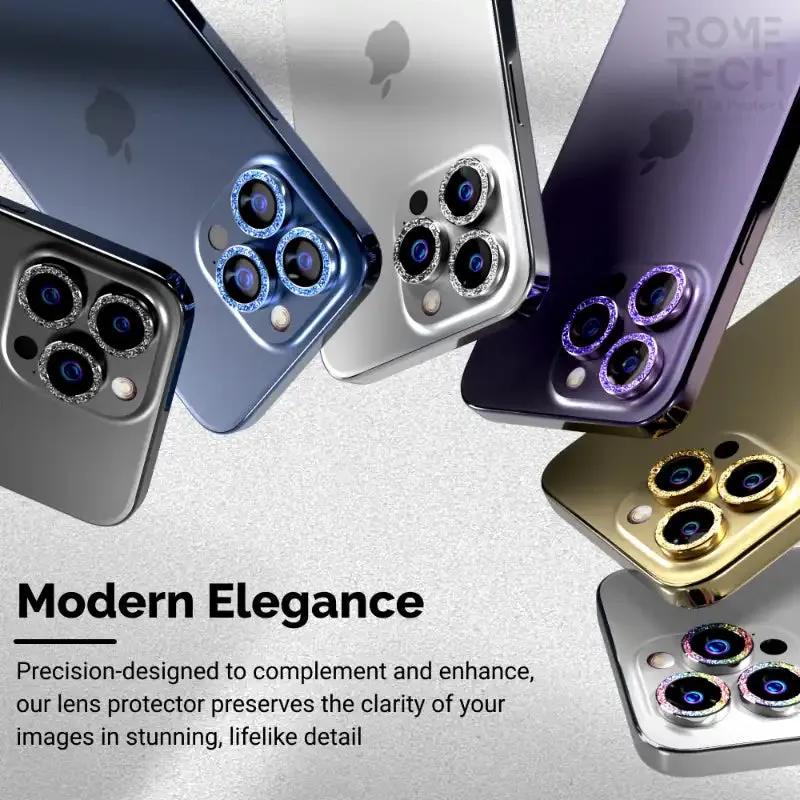 Apple iPhone 15 Pro (2023)  Camera Lens Protector Glitter Powder Lens