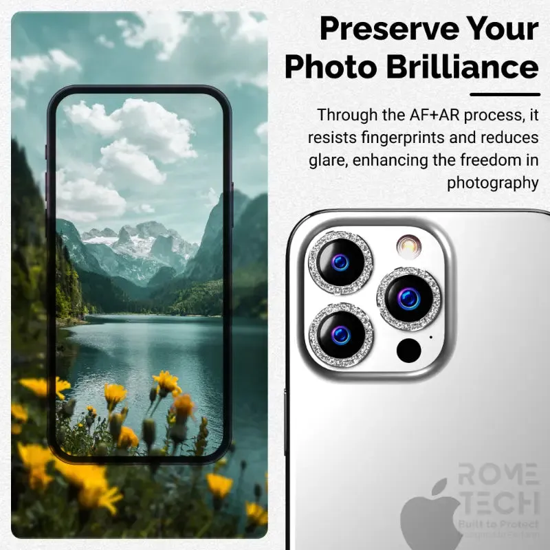Apple iPhone 15 Pro (2023)  Camera Lens Protector Glitter Powder Lens