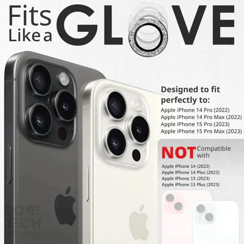 Apple iPhone 15 Pro (2023)  Camera Lens Protector Glitter Powder Lens