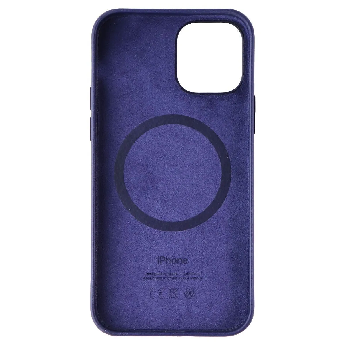 Apple Leather Case For Magsafe for Apple iPhone 12/12 Pro - Deep Violet