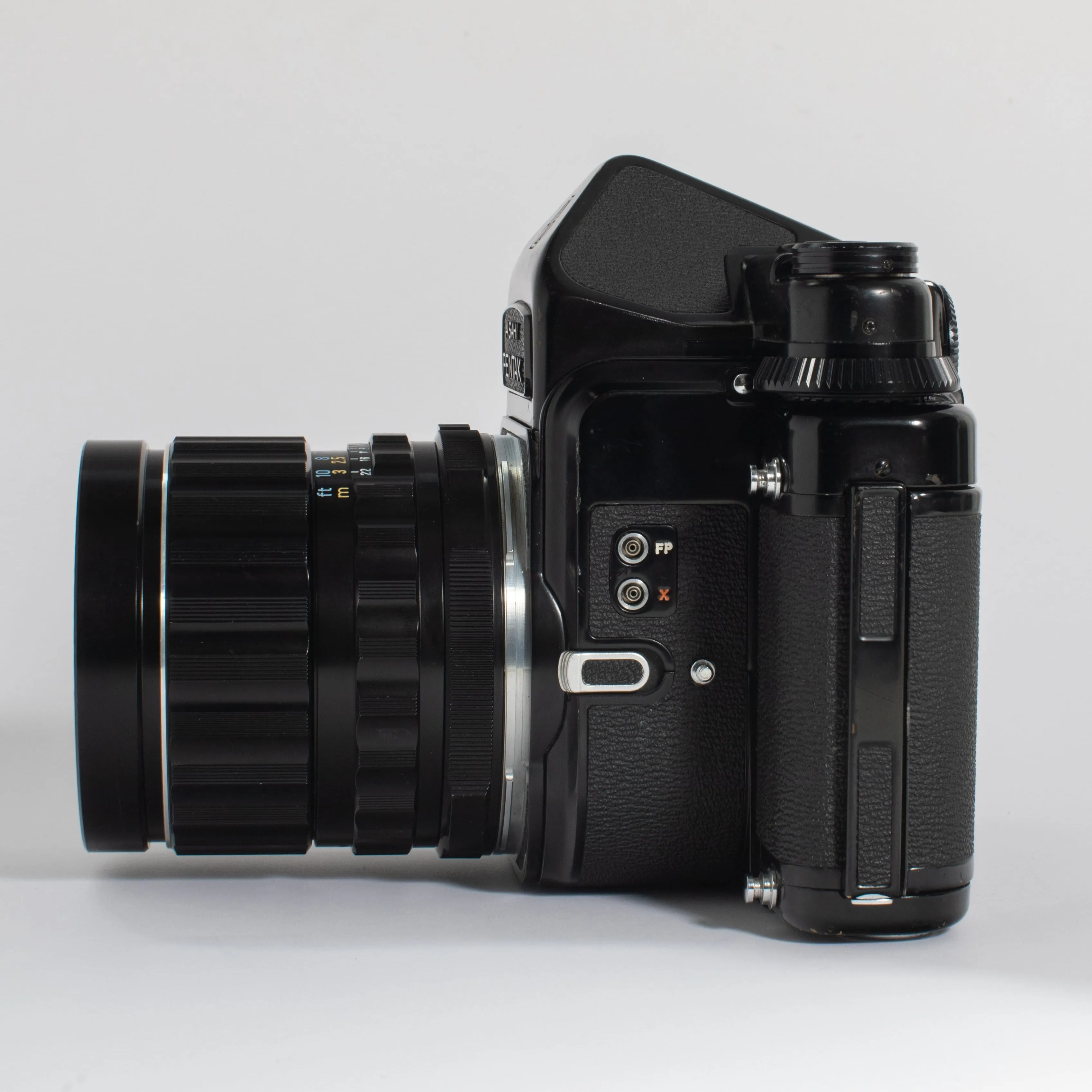 Asahi Pentax 6x7 MLU with 75mm f/4.5 Lens and TTL Prism Finder - FRESH CLA