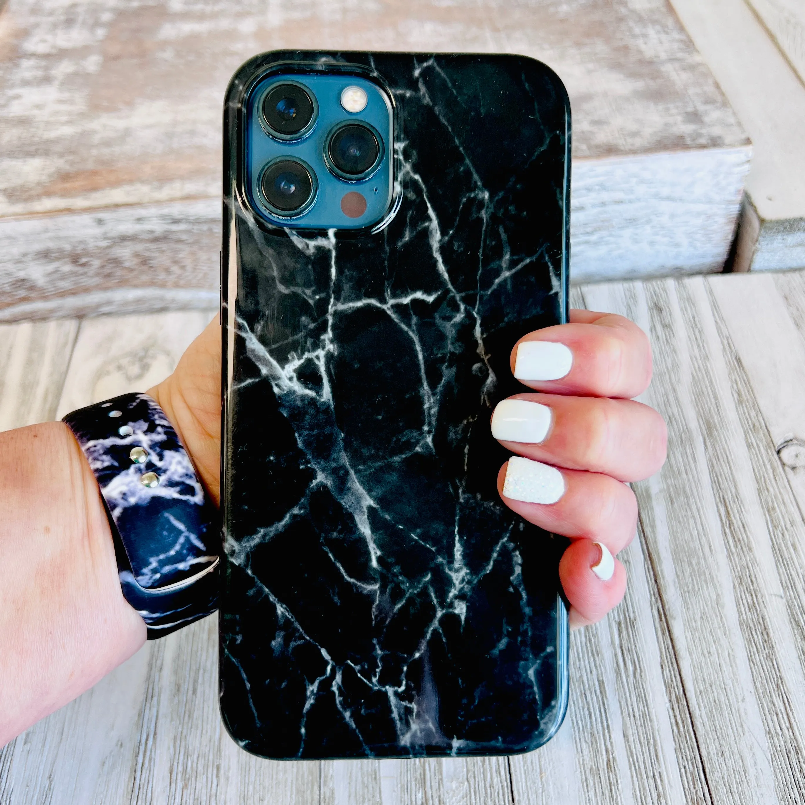 Black Marble Case For iPhone