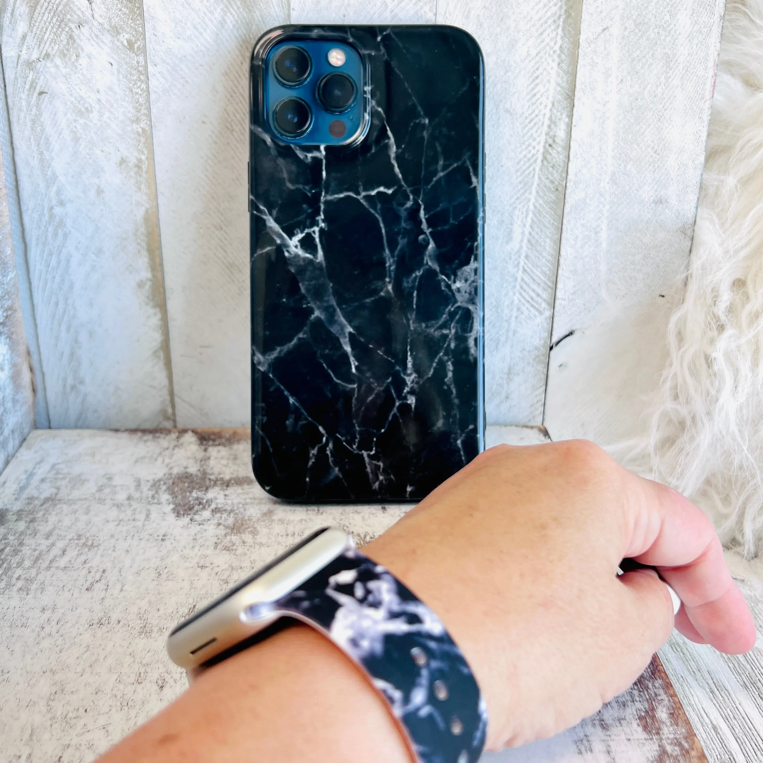 Black Marble Case For iPhone