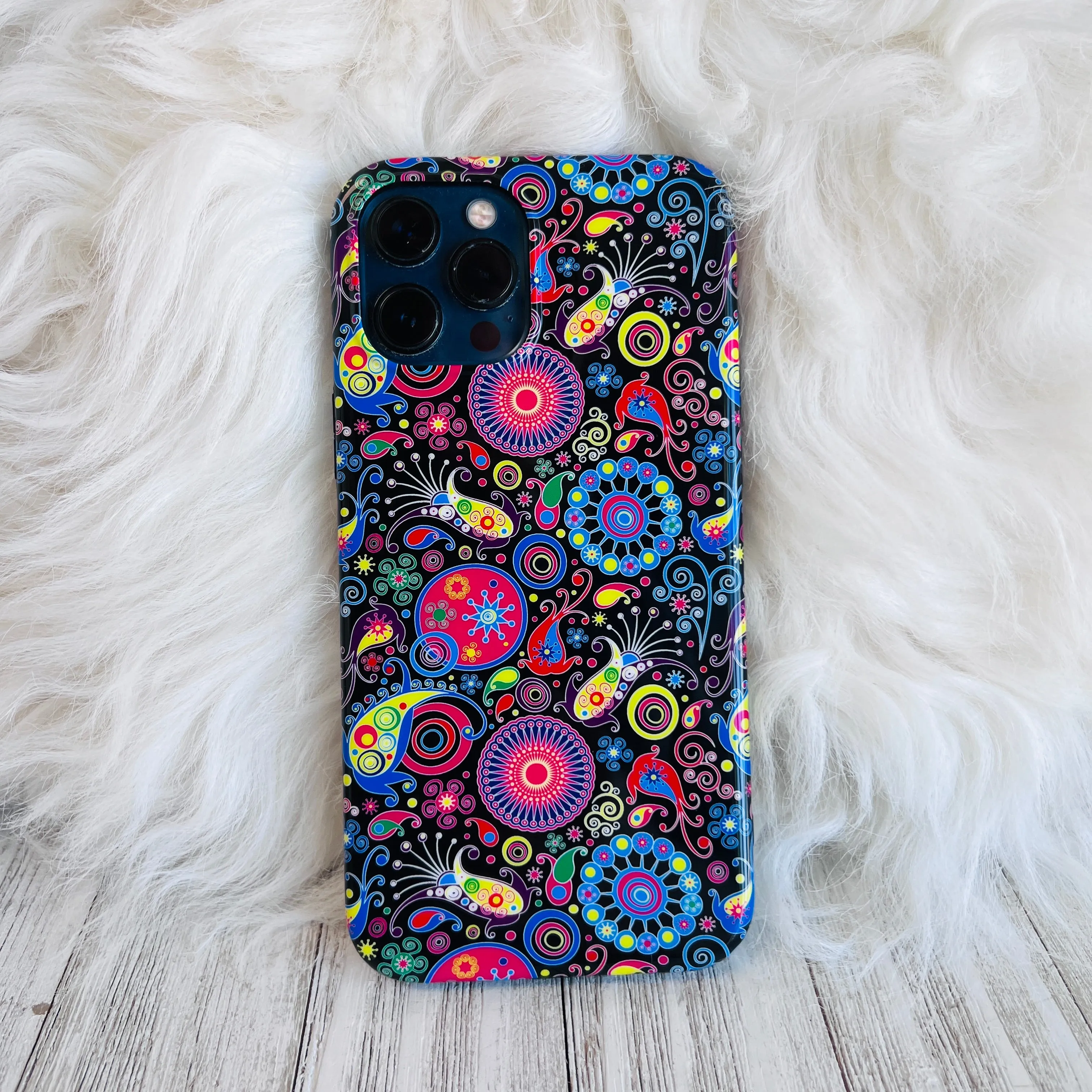 Black Paisley Case For iPhone